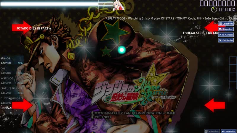 Jo Jo Sono Chi no Kioku end of THE WORLD , JO STARS TOMMY, Coda, JIN , , Atsuro, Hard,
