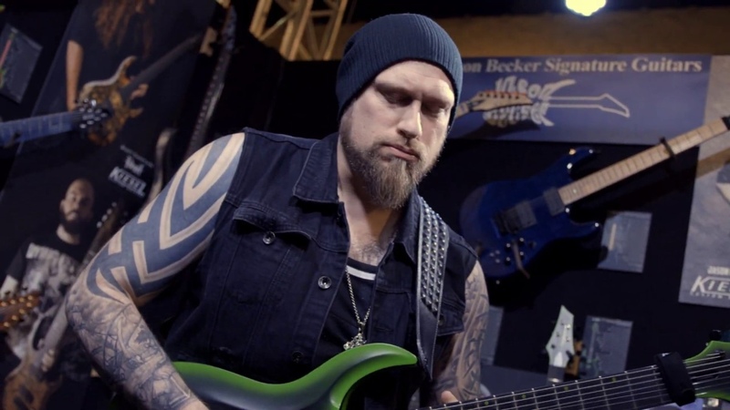 Andy James Hurricane at NAMM 2019 Kiesel Guitars