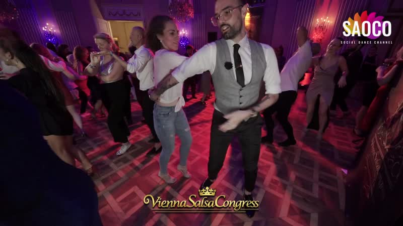 Diego Avendaño Ibarra and Maria Mirabela Partenie Salsa Dancing at Vienna Salsa Congress 2019,