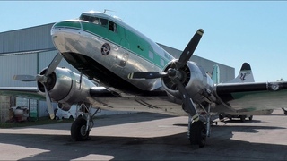 Buffalo Airways DC-3C C-GWZS Startup and Takeoff from Red Deer Regional