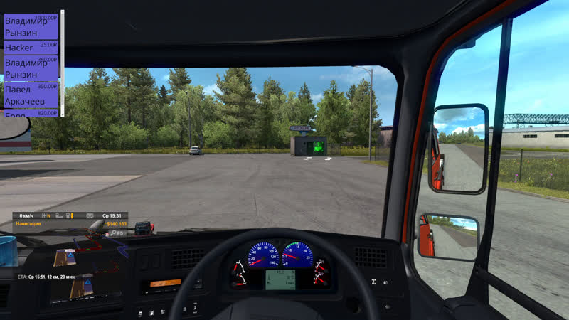 ETS 2 Карта Минск Москва Крым V5. 2 Nissan Diesel Big Thumb Минск