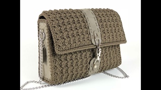 TUTORIAL Borsa Uncinetto -  - Crochet- Punto ventaglio obliquo