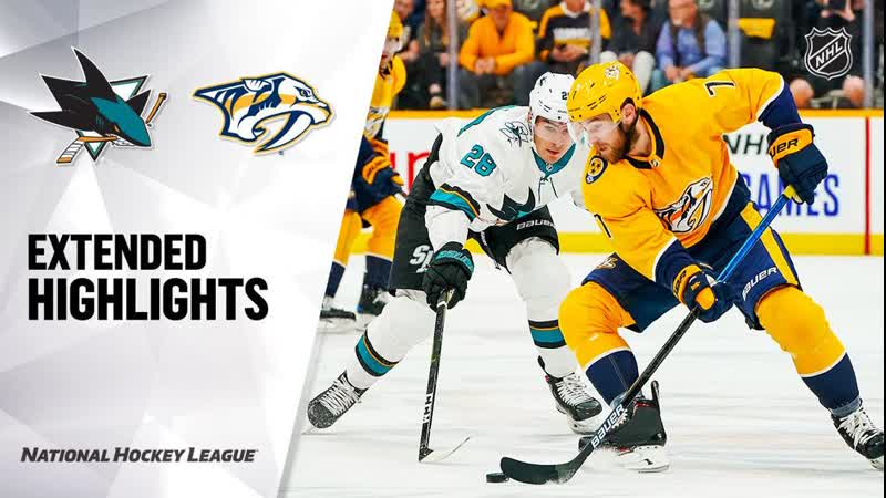 San Jose Sharks vs Nashville Predators Oct 8, 2019 HIGHLIGHTS