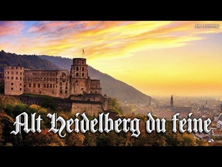 Alt Heidelberg du feine German student song+English translation