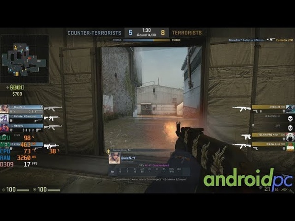 Test CS: GO mini PC CHUWI GBox Intel N4100 4 GB