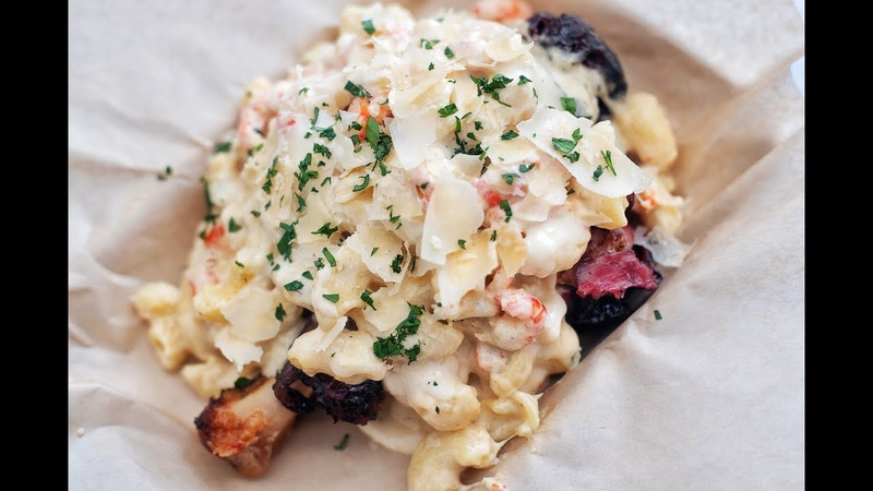 TURKEY LEG HUT INSPIRED CRAWFISH MAC CHEESE STUFFED SMOKED TURKEY LEG