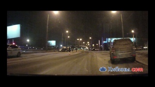 Хибины.com: полицейский УАЗ и Хюндай в Мурманске