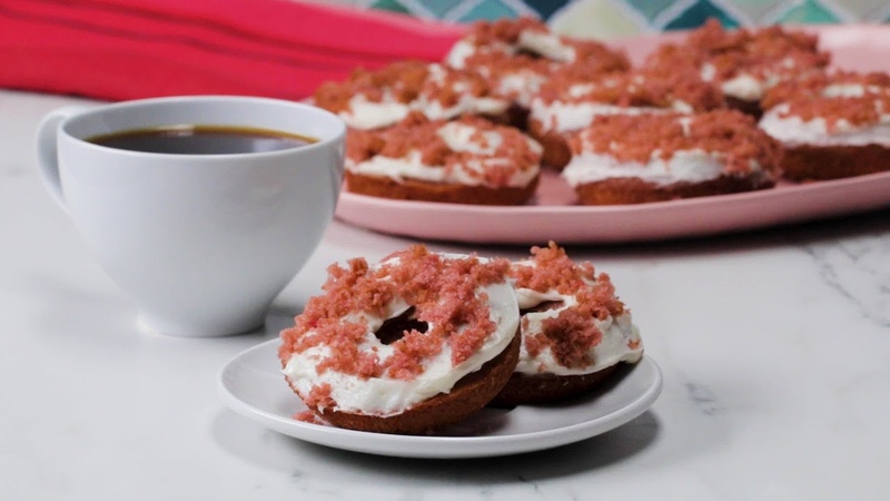 Pink Velvet Donuts To Share With Your Love Tasty