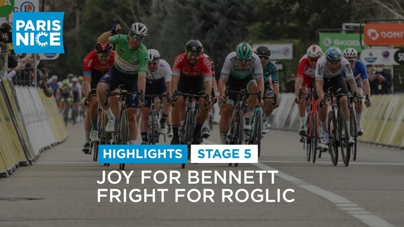 Paris Nice2021 Stage 5 Vienne, Bollène Joy for Bennett, fright for