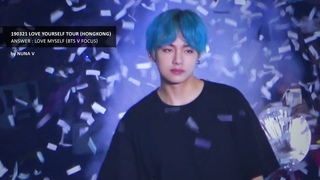 190321 LOVE YOURSELF Tour in HongKong - Answer : Love Myself / BTS V /   (4K fancam)
