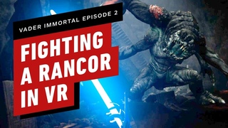 Fighting A Rancor In VR - Star Wars: Vader Immortal Episode 2