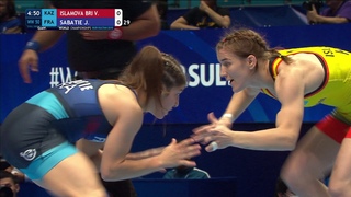 Qual. WW - 50 kg: V. ISLAMOVA BRI (KAZ) v. J. SABATIE (FRA)