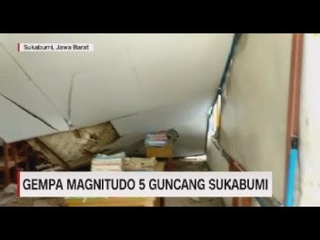 Gempa 5 Magnitudo Guncang Sukabumi
