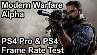 Call of Duty Modern Warfare PS4 Pro vs PS4 Frame Rate Comparison (Alpha)