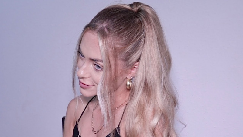 PULL THROUGH PONYTAIL HAIRSTYLE, QUICK EASY PONYTAIL