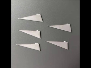 Zirconia ZrO2 ceramic knife blade slitting cutting blade paper cutting blade triangle tip blade