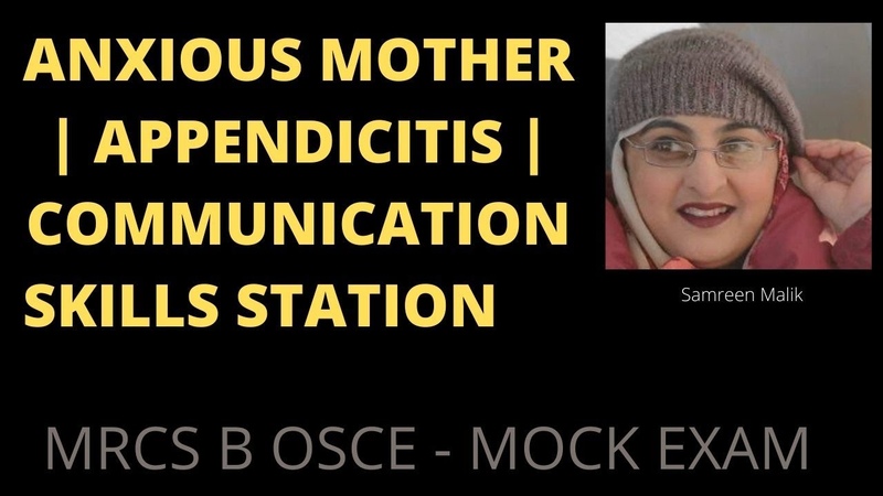 ANXIOUS MOTHER, APPENDICITIS, COMMUNICATION SKILLS
