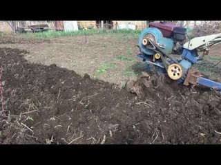 Фрезерование дизель мотоблоком 4л.с.зубр ps q 74