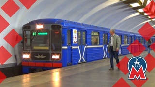 Нижегородский старый Номерной 2+2+2! Электропоезд 81-717/714 №15 на станции метро Ленинская