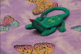 модульное оригами ящерица ( lizard ) мастер класс