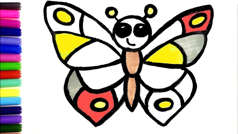 Как рисовать красивую бабочку, How to draw a butterfly, Сурет салу