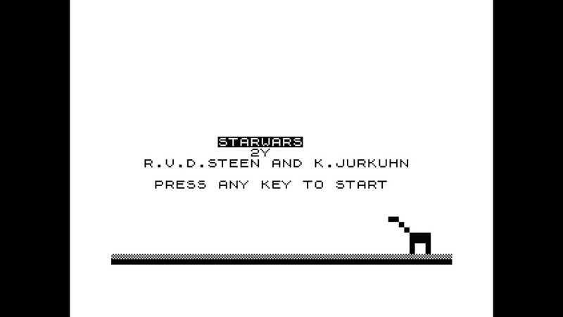 Starwars (19xx) by Steen K. Jurkuhn ZX81