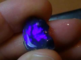 LIGHTNING RIDGE BLACK OPAL SOLID GEMSTONE FIRE WHITE