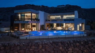 A masterpiece of modern luxury and newly completed showcase home in Henderson for $13,499,000