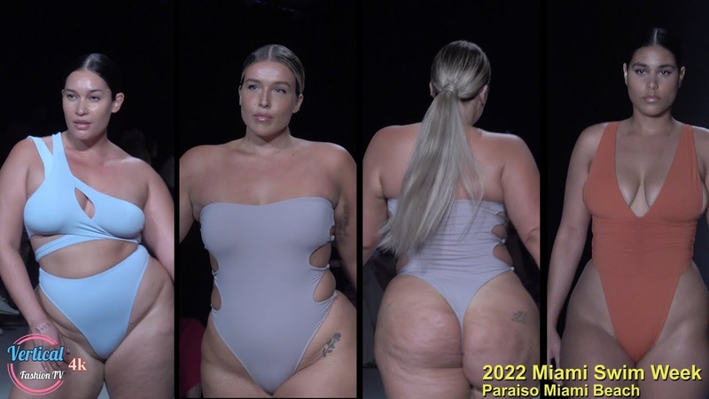 4k plus size fashion RIOT SWIM ep 3, Miami Swim Week, Paraiso Miami