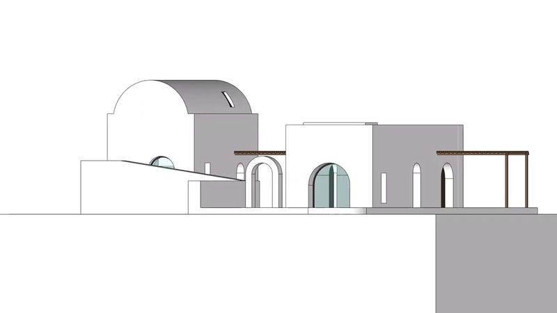 Arched residences in Santorini