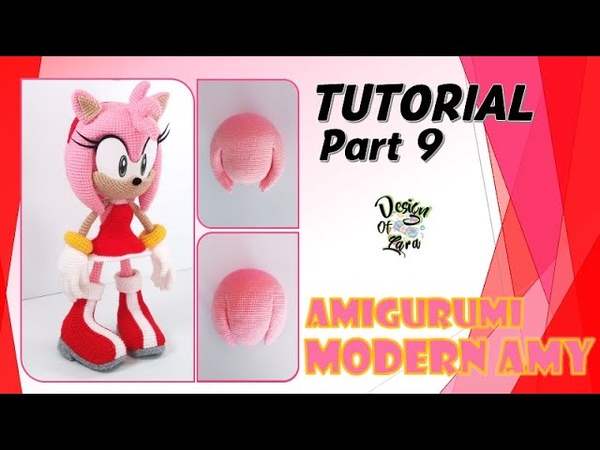 TUTORIAL PART 9 MODERN AMY ROSE エミー ローズ, Эми Роуз, 艾咪 罗斯