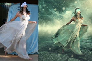 Photoshop Manipulation Tutorials Photo Effects | Dream Girl