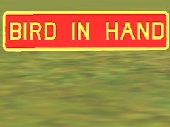 PRR Sign Bird-in-Hand - Scenery