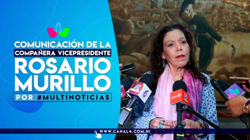Comunicacio n Compan era Rosario Murillo en Multinoticias, 29 de septiembre del