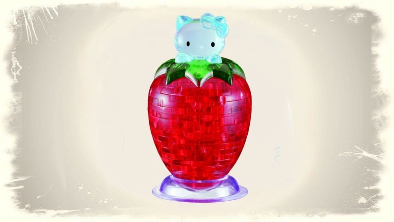 Крутой 3 D пазл Собираем Хеллоу Китти 3 D Puzzle building Hello Kitty