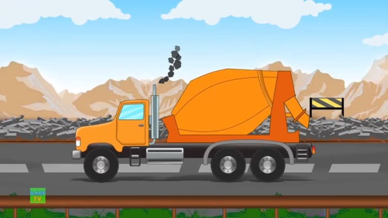 Cement Mixture Truck, Car Garage, Kids Car And Truck, Street Vehicles