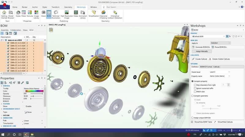2. 23 Create BOM for exploded Spare