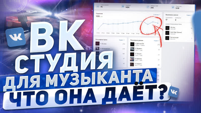 ВК СТУДИЯ ДЛЯ МУЗЫКАНТОВ. Обзор VK Studio. Как зайти в кабинет