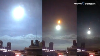 Une incroyable boule de feu mtorite se dsintgre dans un fort boom au-dessus de Kiev