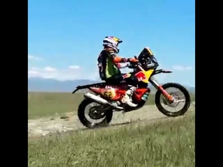 Rally bike deep into water extreme  KTM FACTORY RACING RALLY