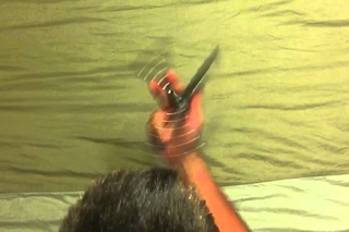 Bite handle helix aerial to chaplin