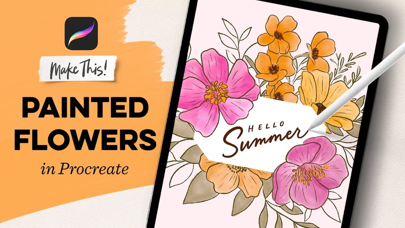 Easy Painted Flowers in