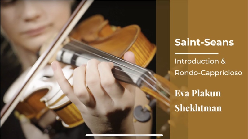 12 year old sensational Eva Plakun plays Saint Seans Introduction Rondo Cappricioso