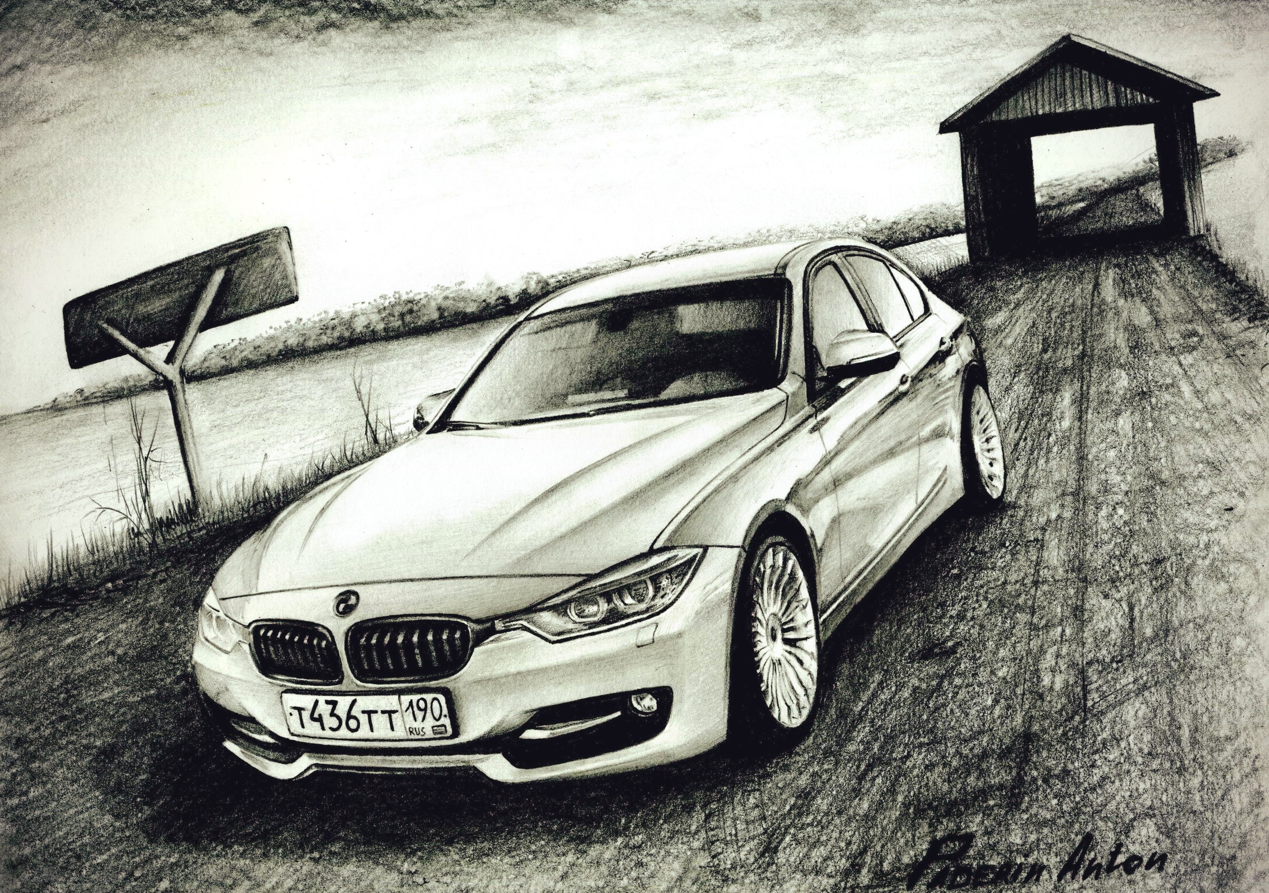 БМВ ф30 рисунок