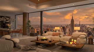 City Sunset Serenade: Jazz Harmony in Your Luxurious Livingroom Oasis  Luxury Livingroom