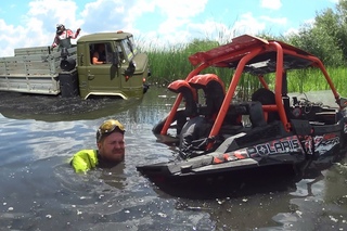 Утопили Polaris RZR High Lifter и засадили ГАЗ 66! Покатушки по Бездорожью.