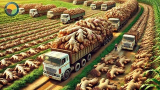 How Farmers Harvest Ginger with Modern Technology: Ginger Processing Factory | Farming Documentary