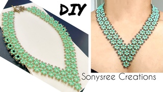 Mothers Day Gift || May Party Wear Beaded Necklace || Super Easy Tutorial ||#diycrafts#diy#beads