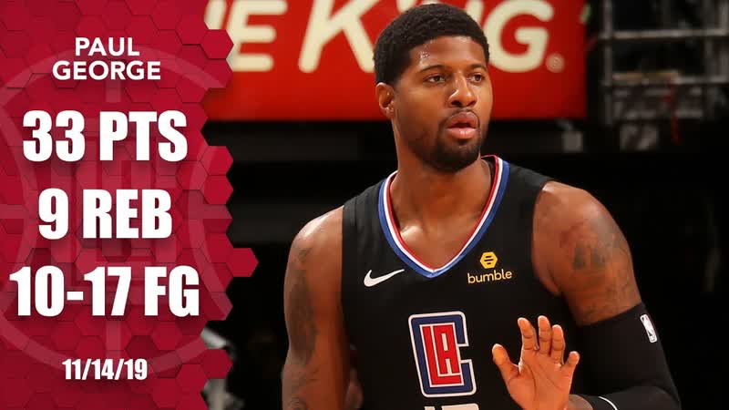 Paul George scores 33 points in his Clippers debut, 2019 20 NBA
