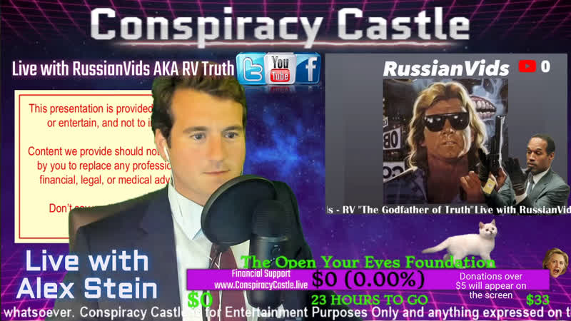 Conspiracy Castle Live with RV Truth 10, 10, 2020 Time to Unplug from the Fake